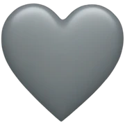 Grey heart sticker