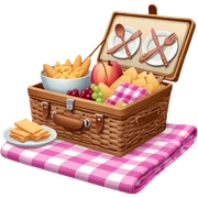 Picknick rosa sticker