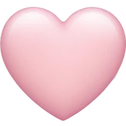 light pink heart sticker
