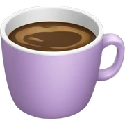 mauve coffee cup sticker