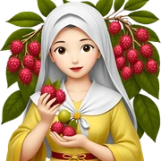 Cewek manis berambut pirang di gerai indah seperti Belle (princess Disney) memakai gaun kuning dan dia memakai bunga cantik di atas rambutnya rambutnya tertiup angin dan dia tersenyum manis sticker