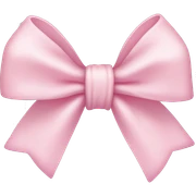 Baby pink bow sticker