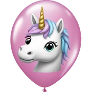Unicorn balloon sticker