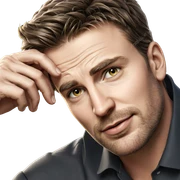 male portrait with apple outdoors sticker