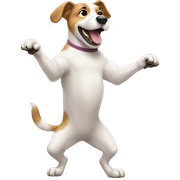 Dog dancing sticker