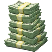 Stack of money  sticker