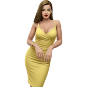 yellow dress elegance portrait sticker
