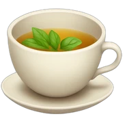 Tea cup sticker