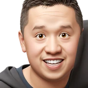 smiling boy with brown eyes sticker