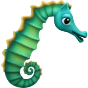 Sea horse sticker