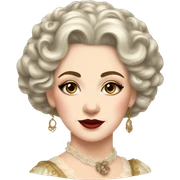 vintage rococo makeup  sticker