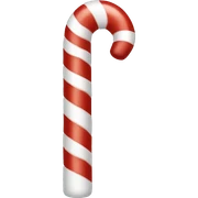 Candy cane sticker