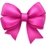 Pink bow sticker