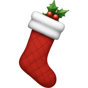 christmas stocking sticker