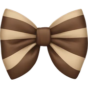 brown bow sticker