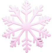 pastel pink snowflake  sticker