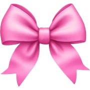 Pink bow sticker
