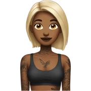 Women with tattoos  sticker