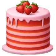strawberry cake sticker