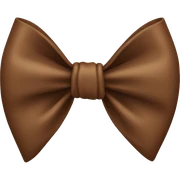 brown bow  sticker