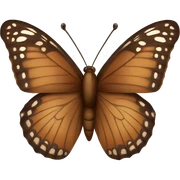 A brown butterfly sticker