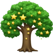 Tree with star, prises  sticker