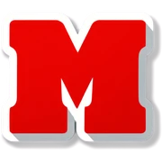 Red m@m sticker