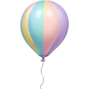 pastel balloon sticker