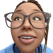 girl outdoors with glasses sticker