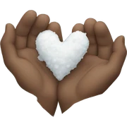 Snow heart sticker
