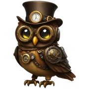 steampunk-owl sticker