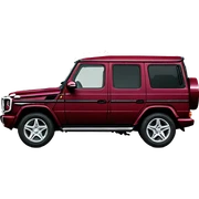Burgundy G-class sticker
