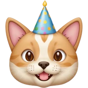 Happy birthday cat dog sticker