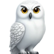 snow owl sticker