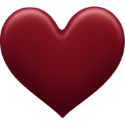 dark red heart sticker