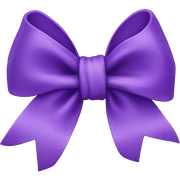 Purple bow  sticker