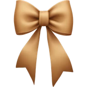 Light Brown bow  sticker