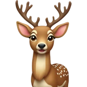 Christmas deer sticker