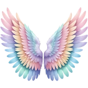 Divine romantic pastel wings  sticker