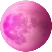 pink moon sticker