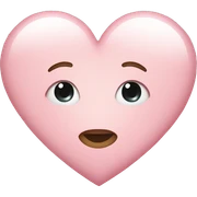 Light pink heart sticker