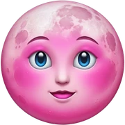 Moon pink  sticker