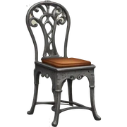 antique iron chair sticker