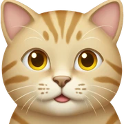 beige Cat emoji  sticker