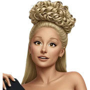 blonde girl in fine art sticker