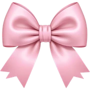 light pink bow on light pink bow sticker