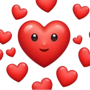 Heart sticker