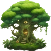 mystical forest sticker