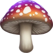 Trippy mushroom sticker