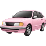 light pink car sticker